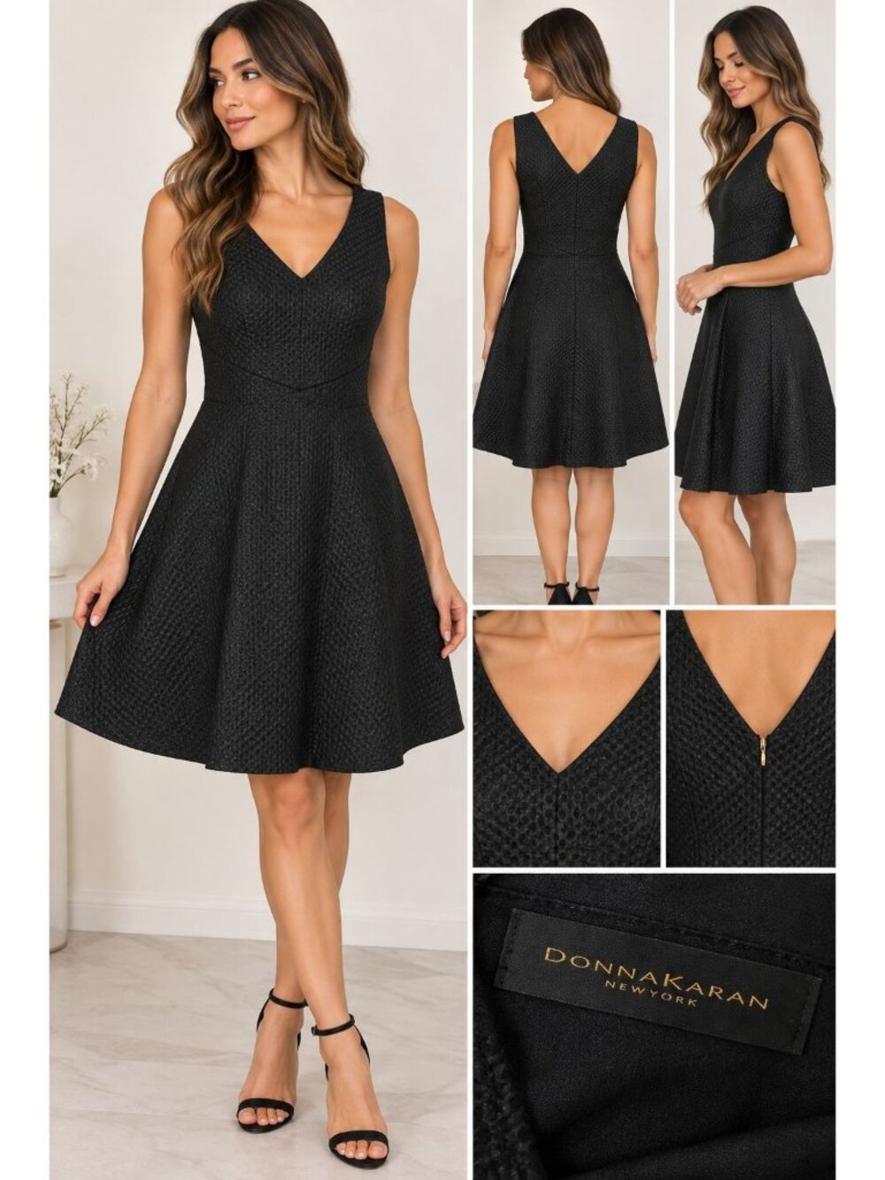 Donna Karan New York Fall 2009 Black Mesh Sample Dress NWT Rare